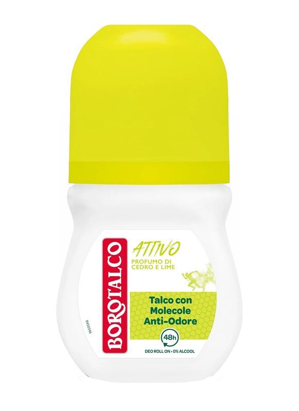 BOROTALCO Roll On Attivo Cedro E Lime 50Ml