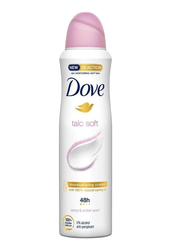 DOVE Spray Talc Soft 150Ml