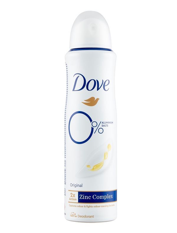 DOVE Spray 0% Aliminium Original 150Ml