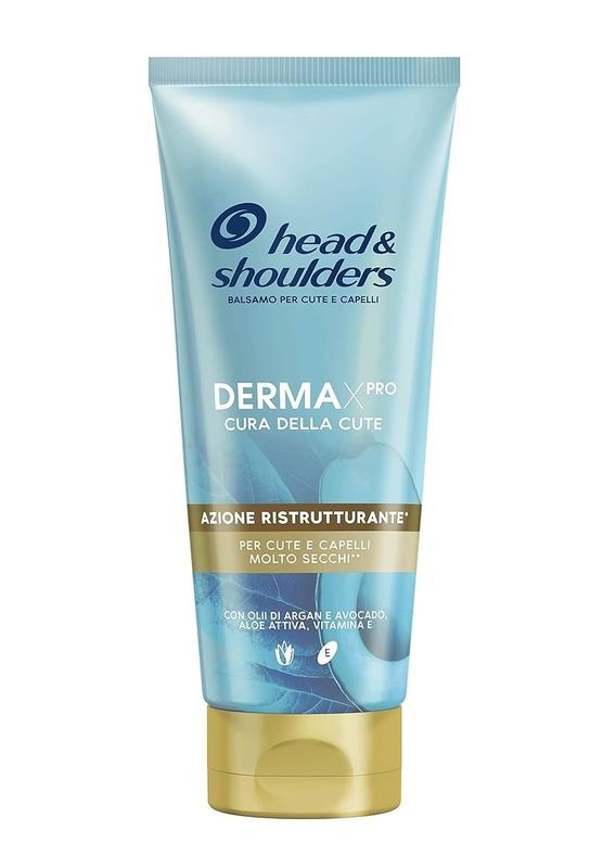 HEAD&SHOULDERS Balsamo Derma X Pro Azione Ristrutturante Olii Argan E Avocado 220Ml