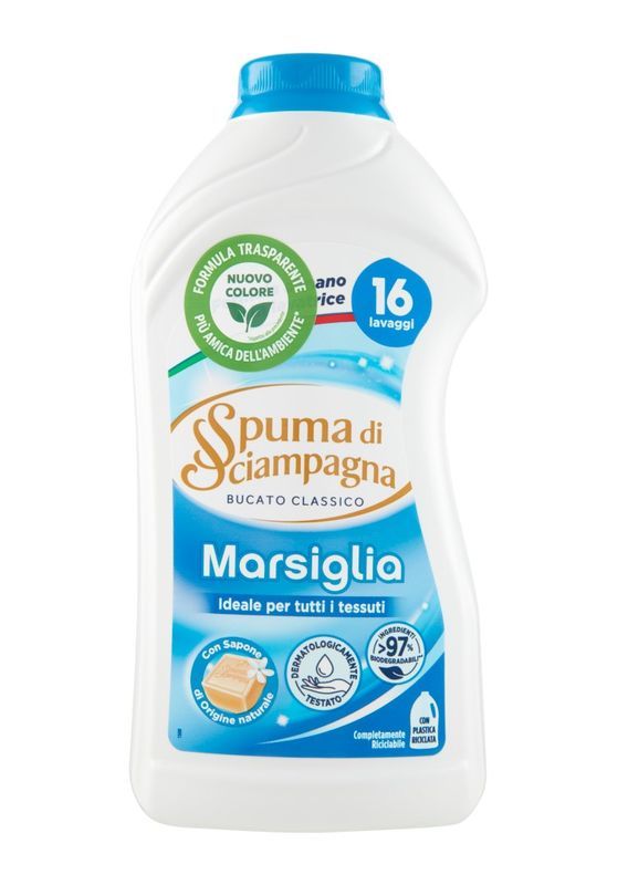 SPUMA DI SCIAMPAGNA Détergent Liquide Marseille 800Ml