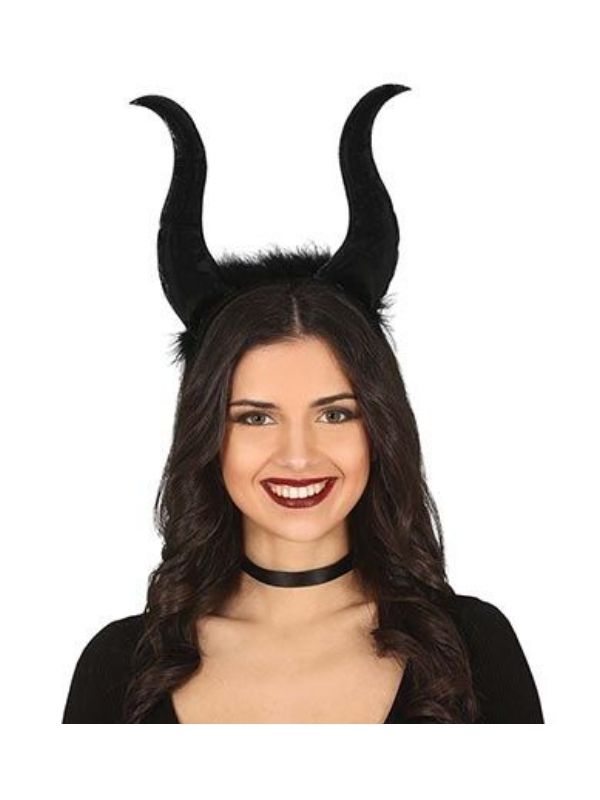 Cerchietto Di Carnevale Da Demonio Nero 