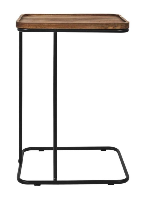 Déco Maison Table Basse En Bois D’Acacia 40X30X55Cm