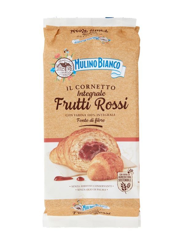 MULINO BIANCO Cornetti Integrali Ai Frutti Rossi 300G