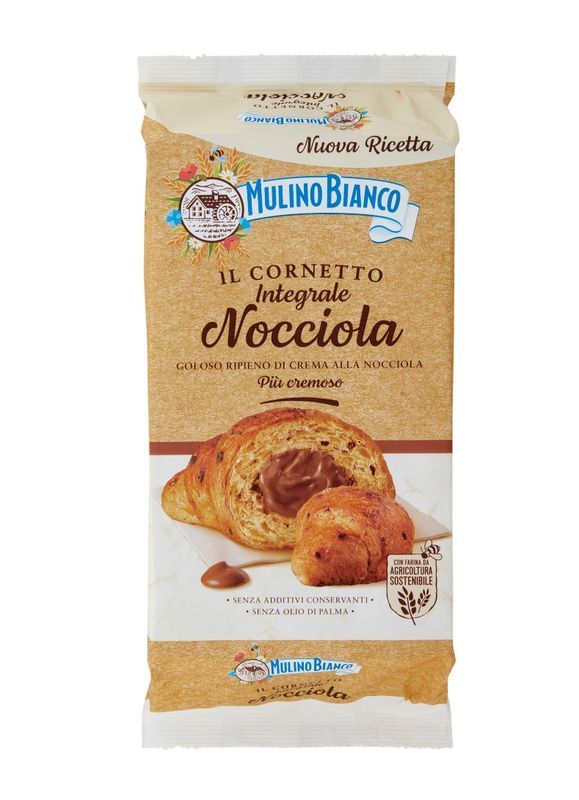MULINO BIANCO Vollkorn-Haselnuss-Croissants 300G