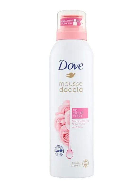 DOVE Mousse Douche Huile De Rose 200Ml