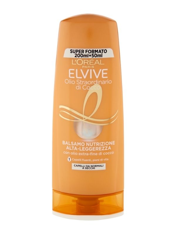 L'OREAL Elvive Balsamo Capelli Fini E Secchi Olio Di Cocco 250Ml