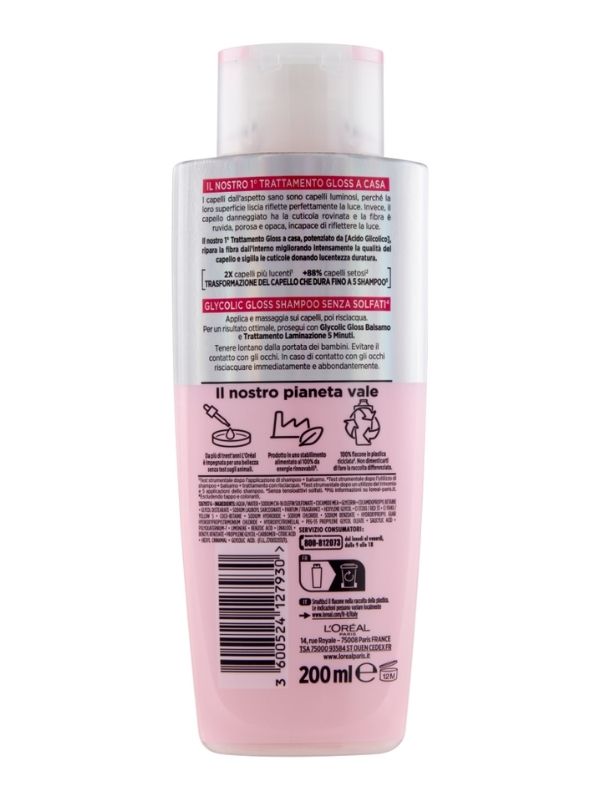 L'OREAL Elvive Shampoo Capelli Spenti Acido Glicolico 200Ml