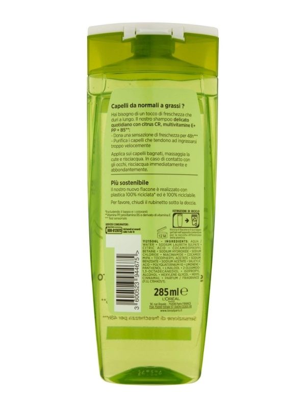 L'OREAL Elvive Shampoo Tutti I Capelli Multivitaminico 285Ml