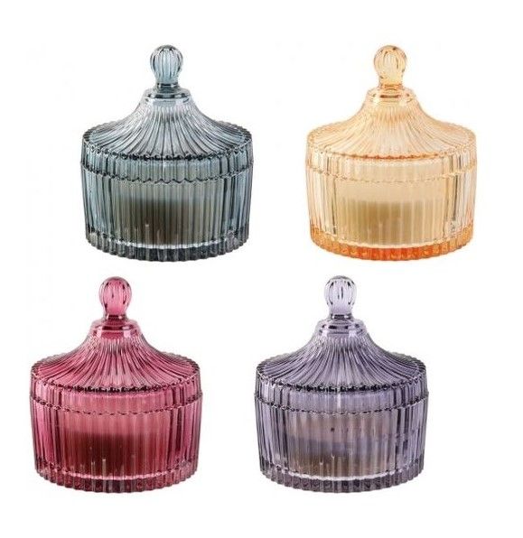 Bougie Bohème En Verre Parfumée  12,3Cm