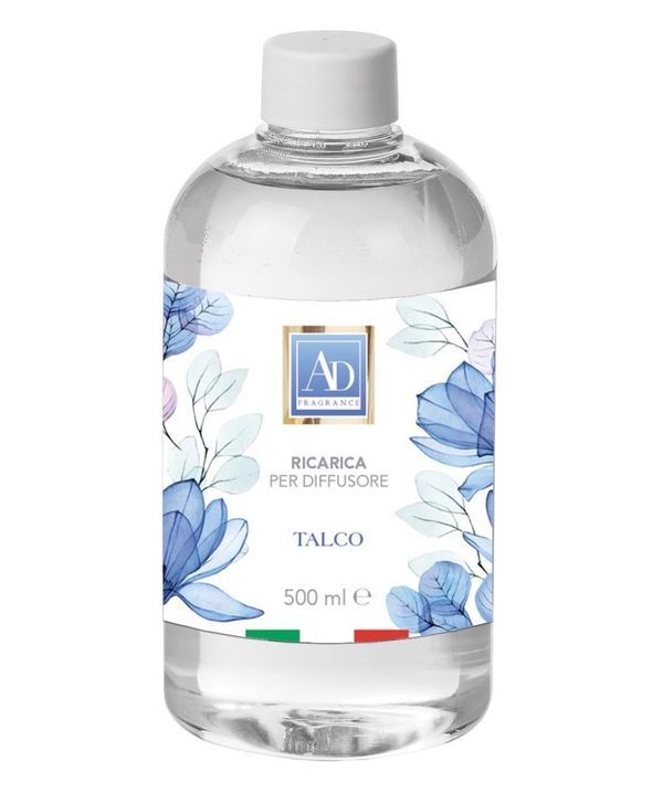  Ricarica Per Diffusore Con Bastoncini Talco 500Ml