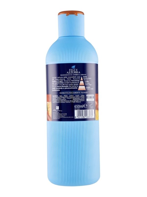 FELCE AZZURRA Bagnodoccia Ambra E Argan Essenza Di Nutrimento 650Ml