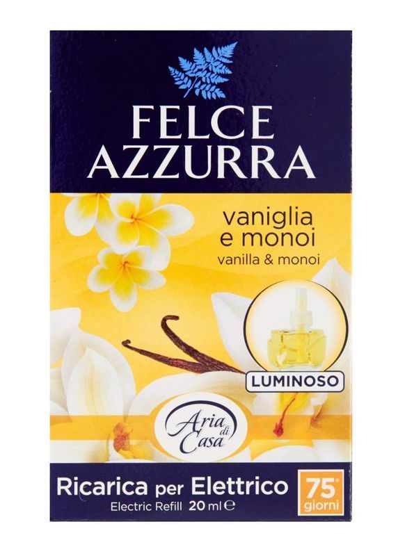 FELCE AZZURRA Ricarica Per Diffusore Elettrico Vaniglia E Monoi 20Ml