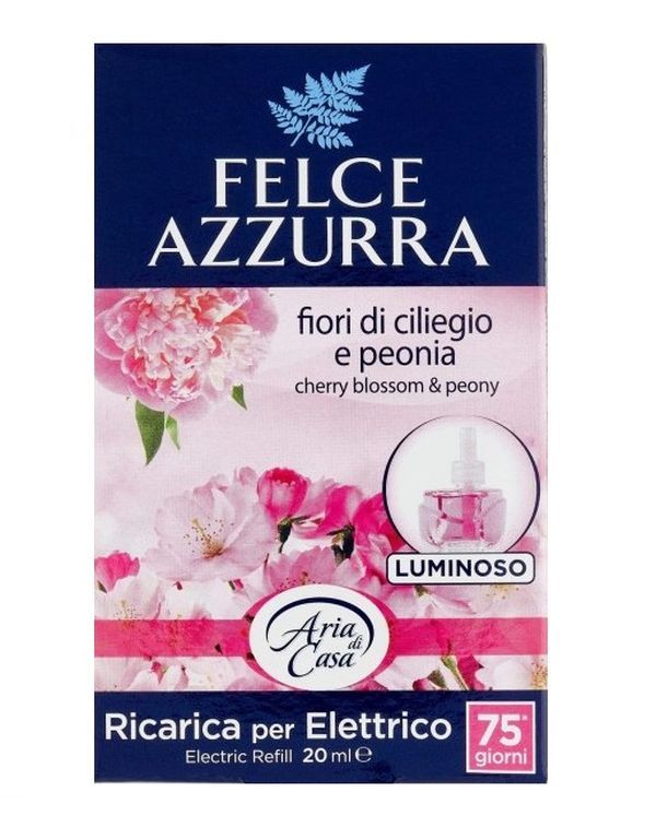 FELCE AZZURRA Ricarica Per Diffusore Elettrico Fiori Di Ciliegio E Peonia 20Ml