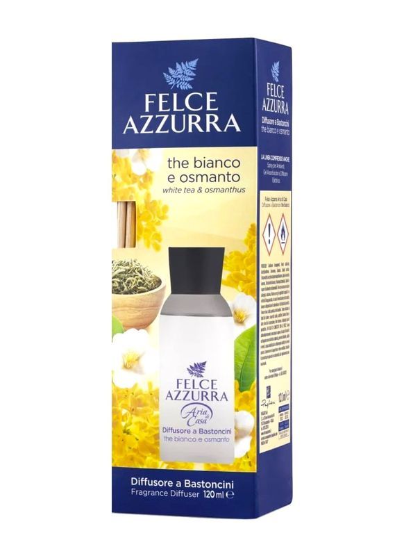 FELCE AZZURRA Diffusore A Bastoncini The Bianco E Osmanto 120Ml