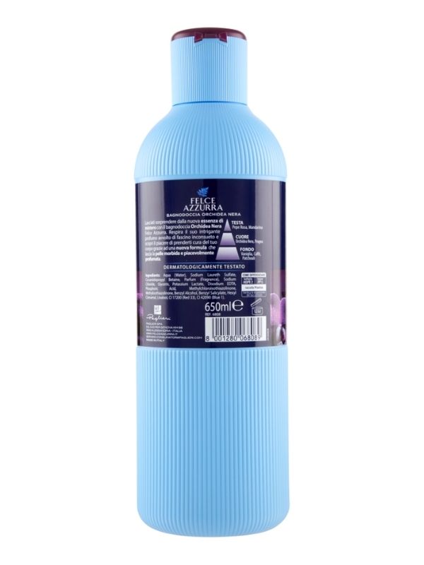 FELCE AZZURRA Bain Douche Orchidée Noire Essence De Mystère 650Ml