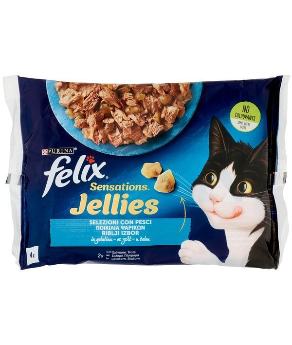 FELIX Sensations Jellies Gelee Lachs Und Forelle 4X85G