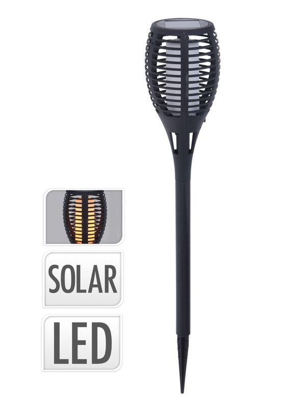 Fiaccola Solare Con Luce Led 10X58Cm