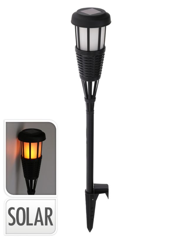 Torche solaire en plastique 12x95cm