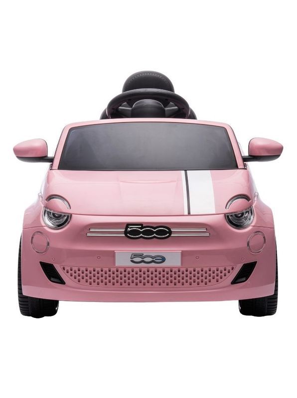 Auto Elettrica Per Bambini Fiat 500e Rosa Con Telecomando 97,5X54X32Cm 