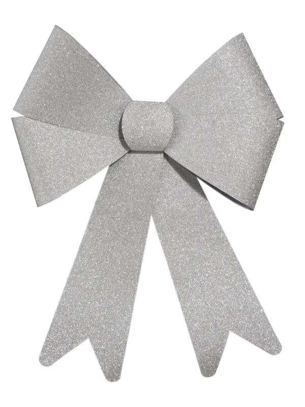 Fiocco Natalizio Argento 30Cm