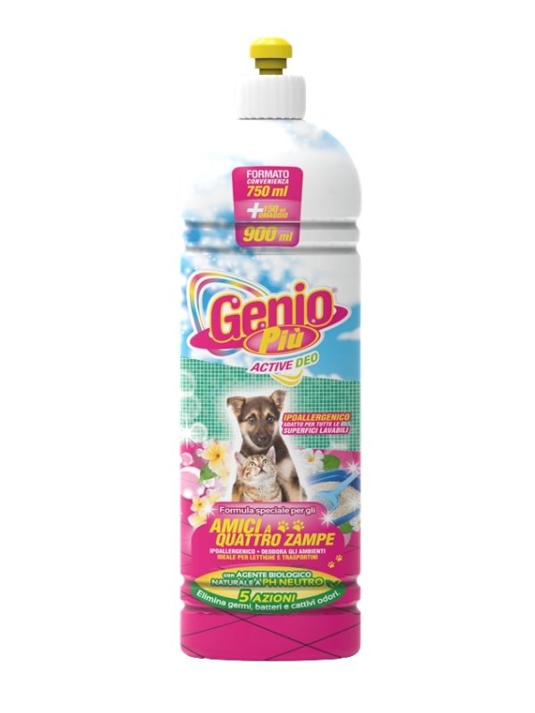 GENIO Detersivo Pavimenti Amici A Quattro Zampe 900Ml