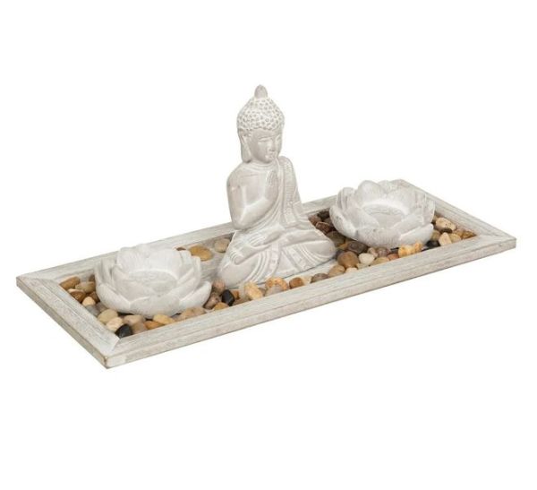 Giardino Zen PADMAVATI In Legno E Cemento 33X14Cm