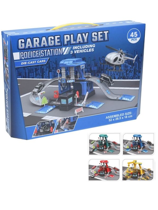 Spiel Für Kind Garage 52X28X18Cm - Sortiert