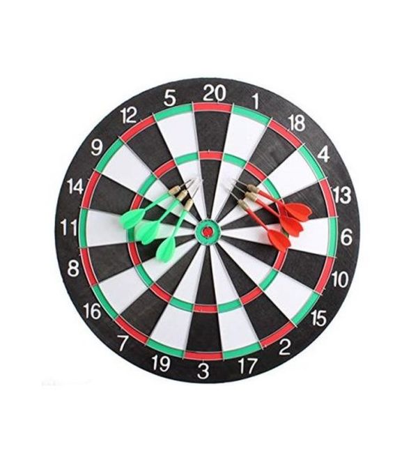 Jeu De Tir Sur Cible Avec 6 Fléchettes 40Cm