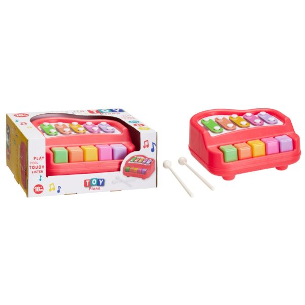 Jeu de piano xylophone pour bébé coloré 18 cm
