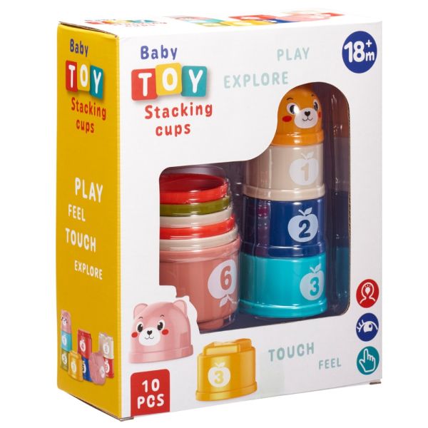 Jeu de pots empilables 10 pièces
