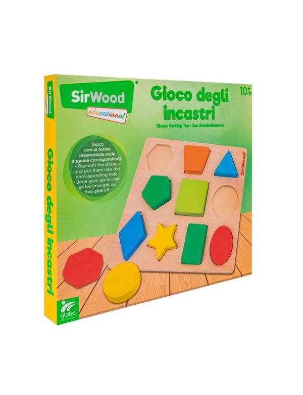 Giochi Blocchi Con Forme Geometriche Colorate In Legno 