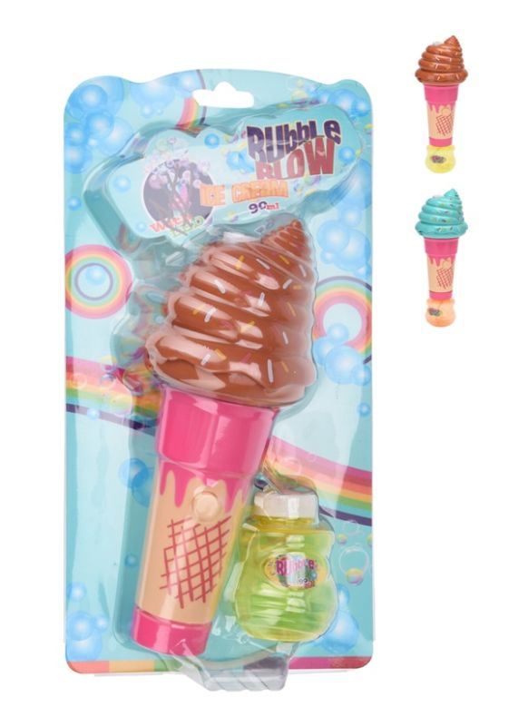 Strandspiel Eiscreme Seifenblasenpistole 90ml - sortiert