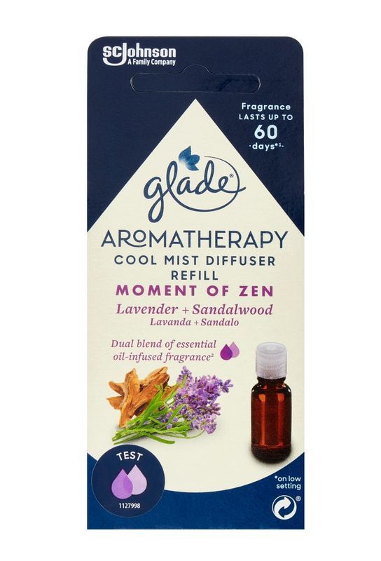 GLADE Aromatherapy Nachfüllpackung Für Ätherisches Öl Diffusorlavendel Und Sandelholz 18Ml