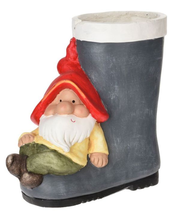 Nain Avec Porte-Pot - Déco Jardin