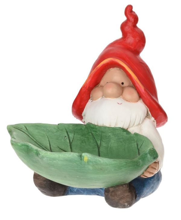 Zwerg Mit Topflappen 31Cm - Gartendeko