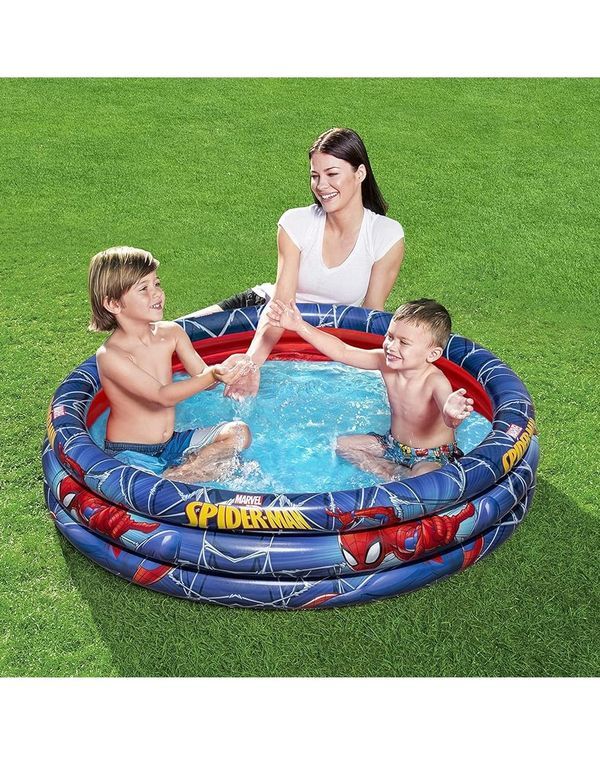 BESTWAY Pataugeoire Gonflable Spiderman 122X30Cm