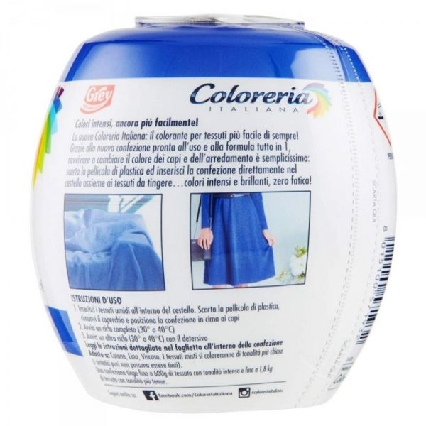 Grey Coloreria Colorante Per Tessuti - Blu Mare 350g