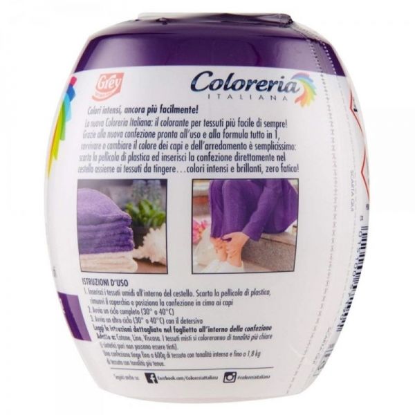Grey Coloreria Colorante Per Tessuti - Viola Glamour 350g