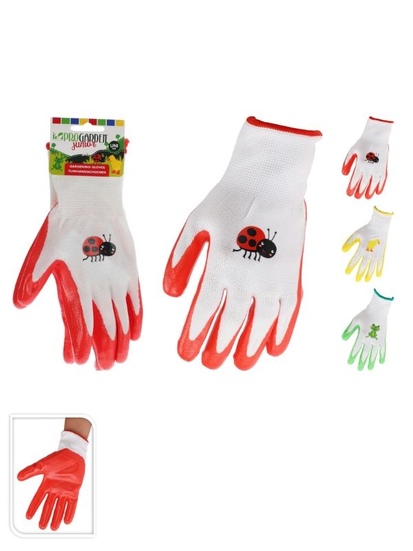 Gants de jardinage bicolores pour enfants - Assortis