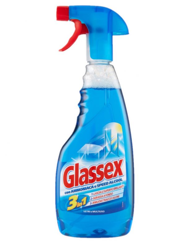 GASSEX Detergente Spray Vetri E Multiuso Con Ammoniaca 500Ml
