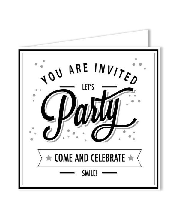 Article Party Vintage Buon Compleanno Invito 