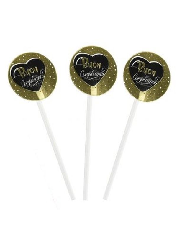 Article Party Black&Gold Gâteau Déco 11Cm