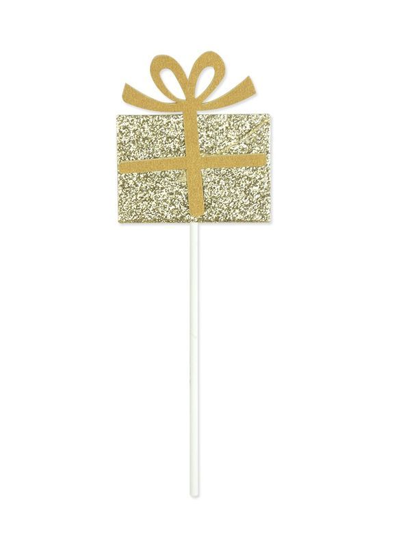 Article Party Or Gâteau Déco 13Cm