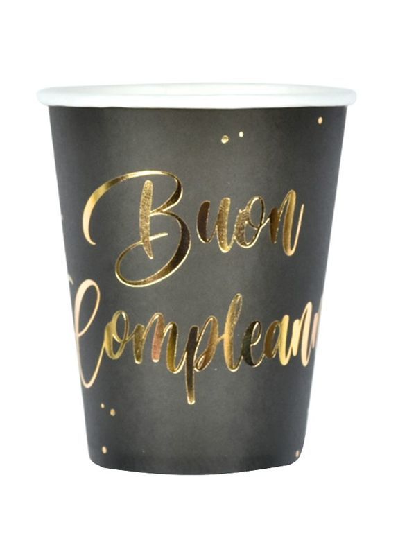 Article Party Black&Gold Verre 9Cm