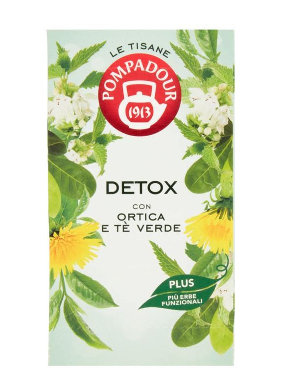 POMPADOUR Tisane Détox Ortie Et Thé Vert 18 Sachets 