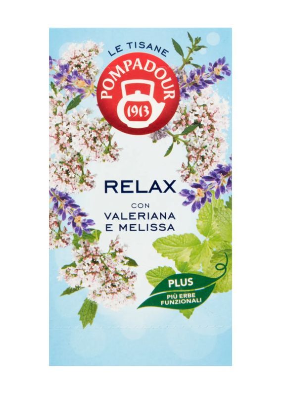 POMPADOUR Tisane Relaxante Valériane Et Mélisse 18 Sachets 
