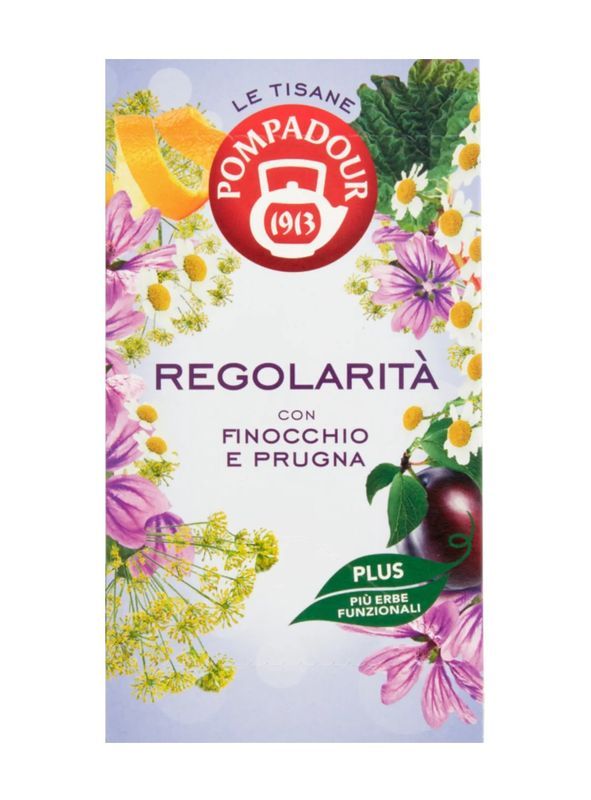 POMPADOUR Tisane Régularité Fenouil Et Prune 18 Sachets 