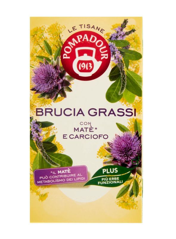 POMPADOUR Tisana Brucia Grassi Matè E Carciofo 18 Bustine 