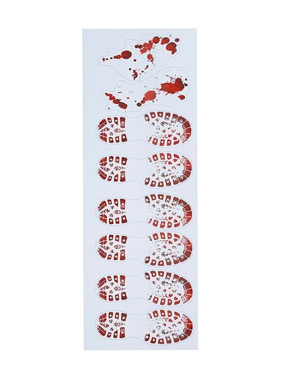 Impronte Insanguinate Adesive 25X70Cm - Deco Halloween